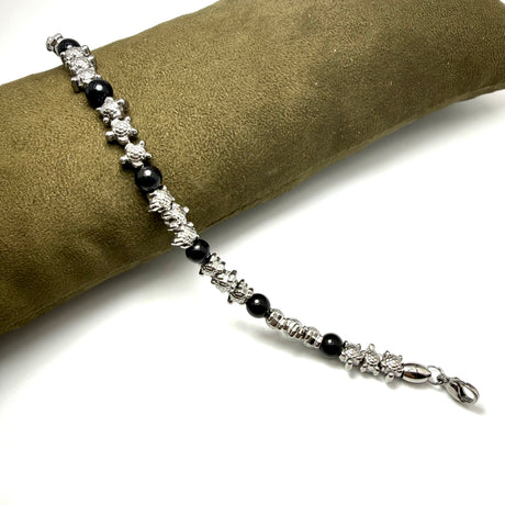 Bracciale pietre e pepite Tartaruga in Acciaio inossidabile