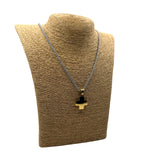 Collana Croce Bicolor acciaio inossidabile