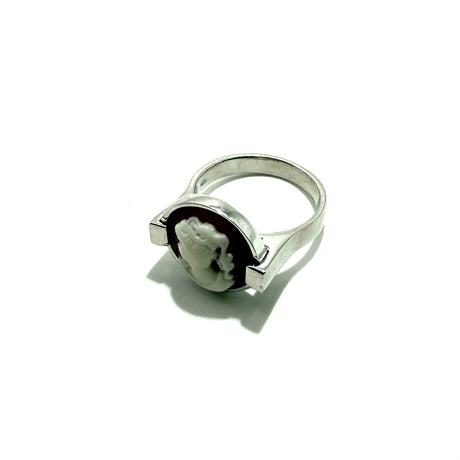 Anello Cammeo Brown Slim 2 Argento925