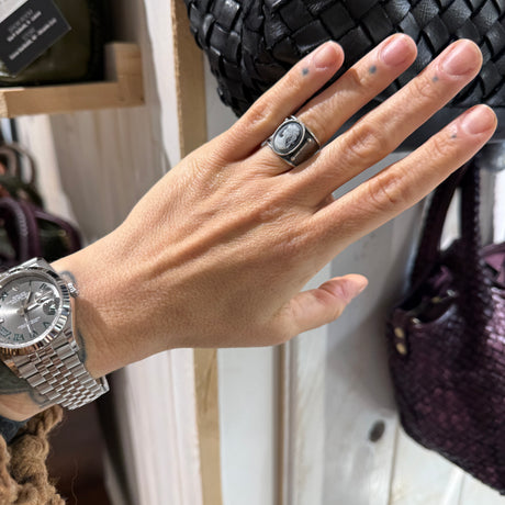 Cammeo Grigio Fumé Argento925