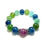 Bracciale Agata Multicolor e Corone