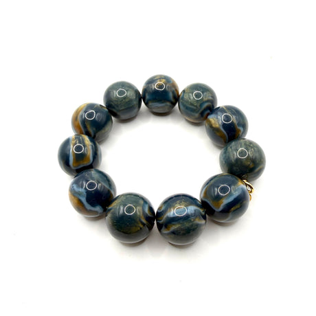 Bracciale sfere in Resina Multicolor Lunare Ottanio