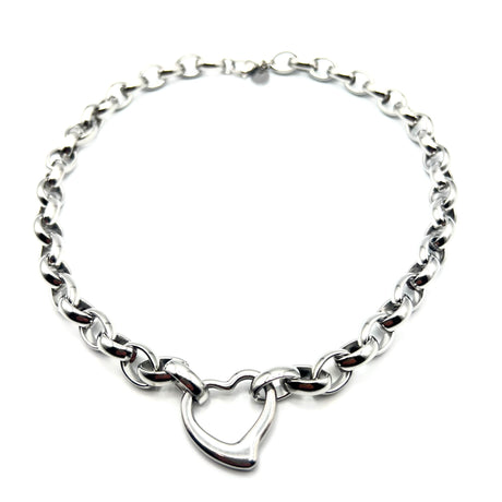 Collana Cuore Acciaio inossidabile