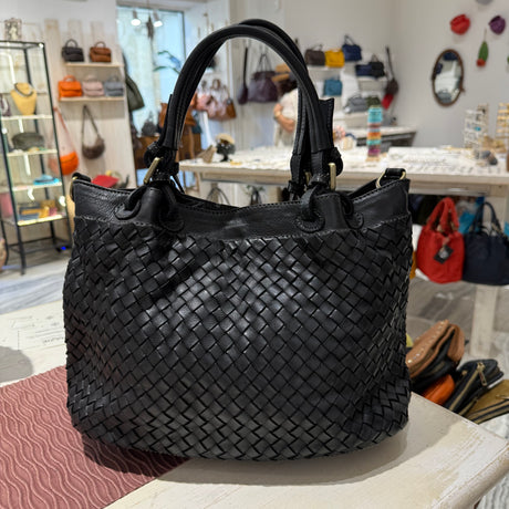 Borsa Intreccio Small Nera