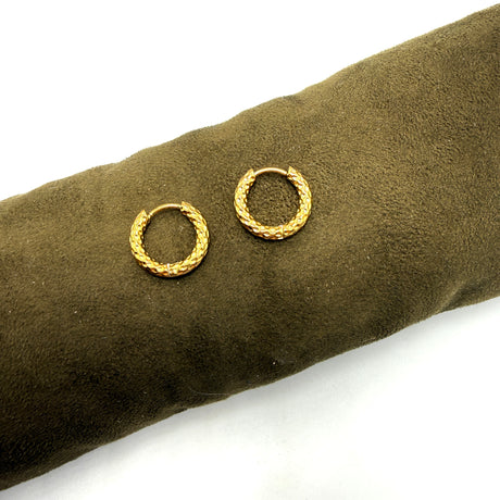 Cerchi martellati in acciaio inossidabile dorati