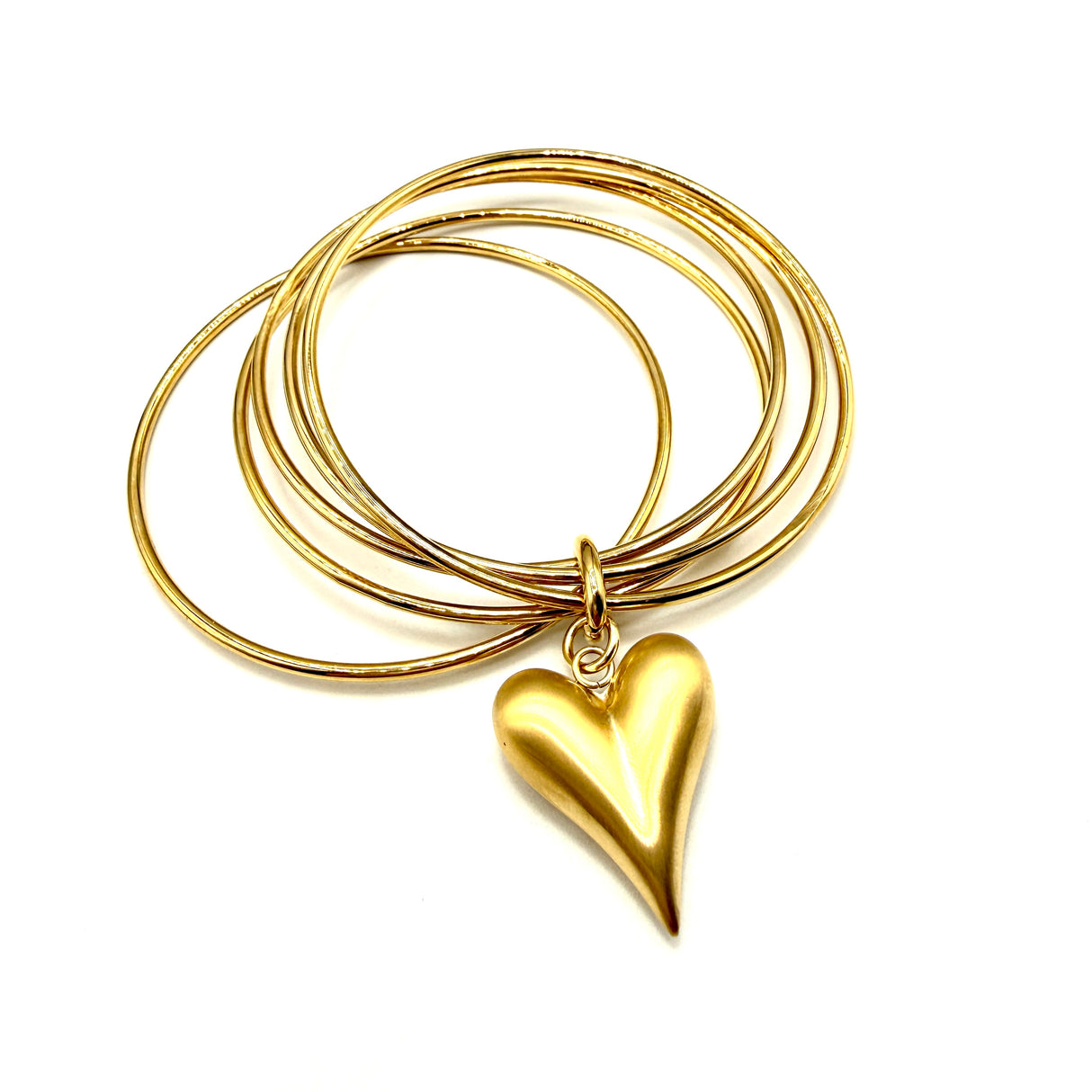 Bracciale 5 fili Cuore Acciaio inossidabile