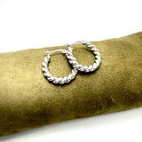 Orecchini Cerchio torcione acciaio inossidabile