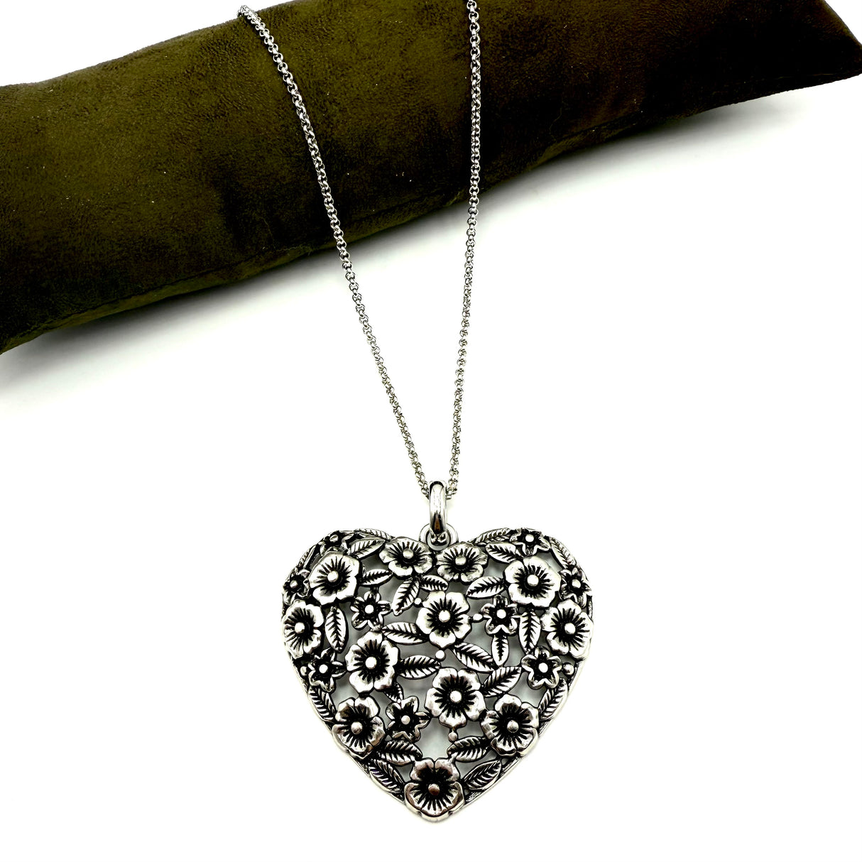 Collana Cuore e fiori