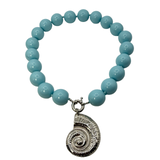 Collana Resina Conchiglia Acciaio