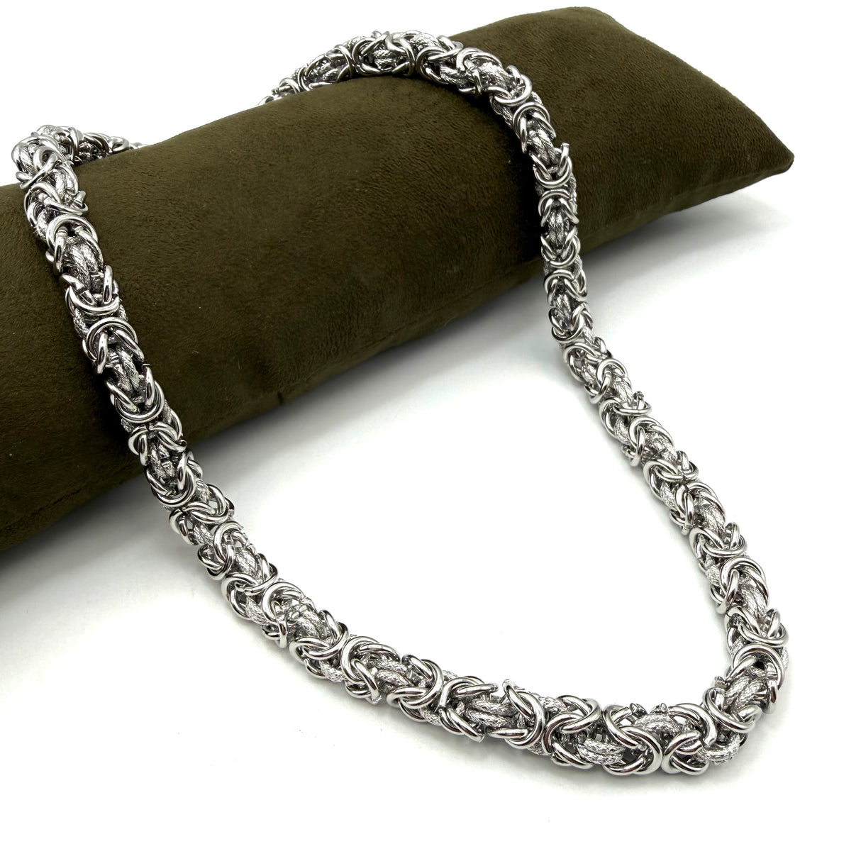 Collana Bizantina con anelli Godronati 0.8 mm