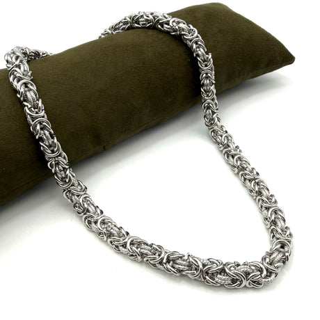 Collana Bizantina con anelli Godronati 0.8 mm