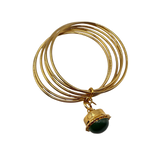 Bracciale 6 fili Lanterna Campana Verde