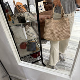 Borsa Intreccio Small Crema