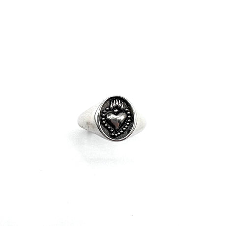Anello Chevalier Cuore Sacro Argento925
