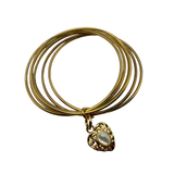 Bracciale 6 fili Lanterna Cuore Madreperla