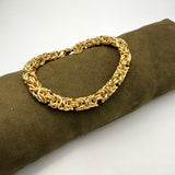 Bracciale Bizantina dorata 6 mm acciaio inossidabile