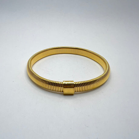 Bracciale Tubogas acciaio 0,8 mm Dorato