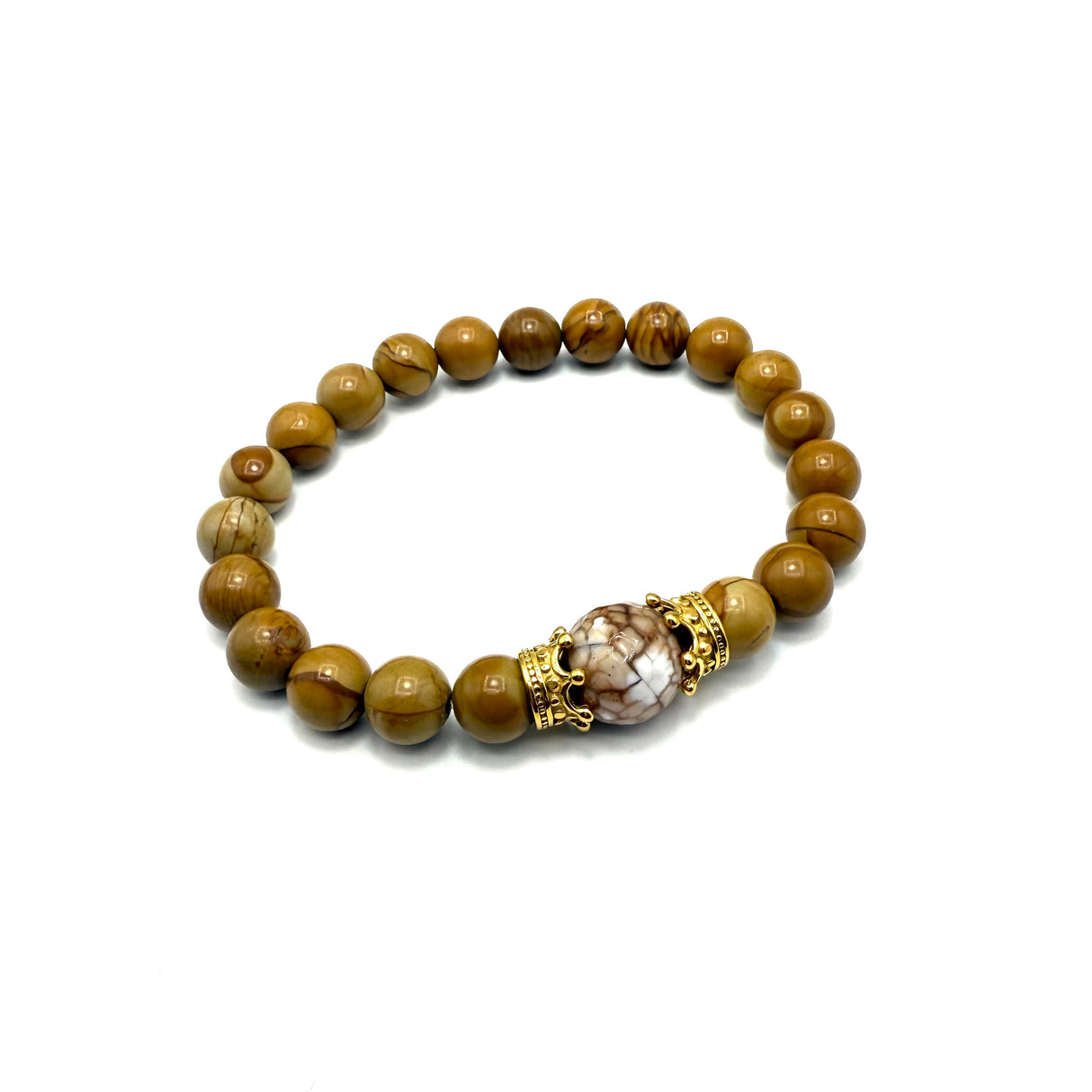 Bracciale Pietre Tormalina e Corone