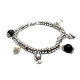 Bracciale Rainbow pumino perla e Labradorite
