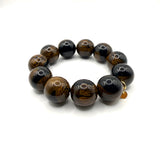 Bracciale sfere in Resina Occhio di Tigre 2