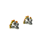 Orecchini Ficaligna bottone Argento925