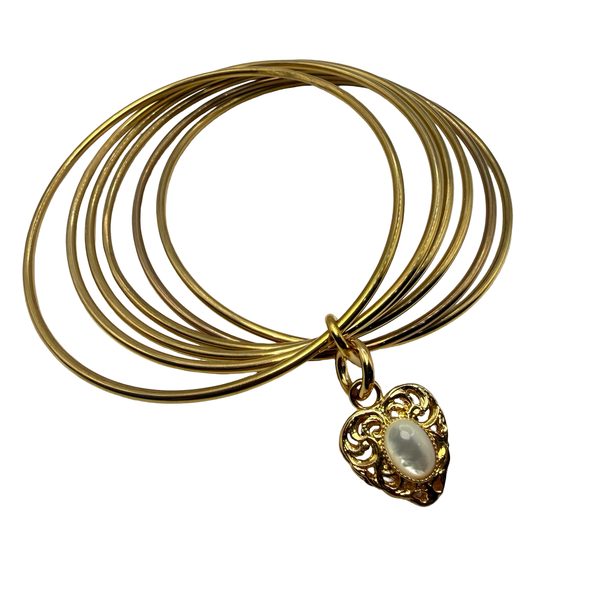 Bracciale 6 fili Lanterna Cuore Madreperla