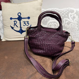 Borsa cestino Hermione small Borgogna