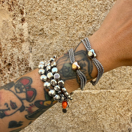Bracciale pepita cuore Acciaio inossidabile