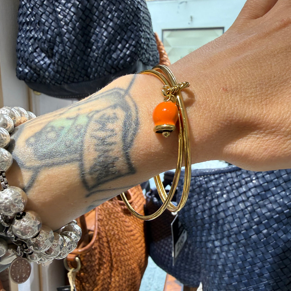 Bracciale rigido 3 fili Campanella