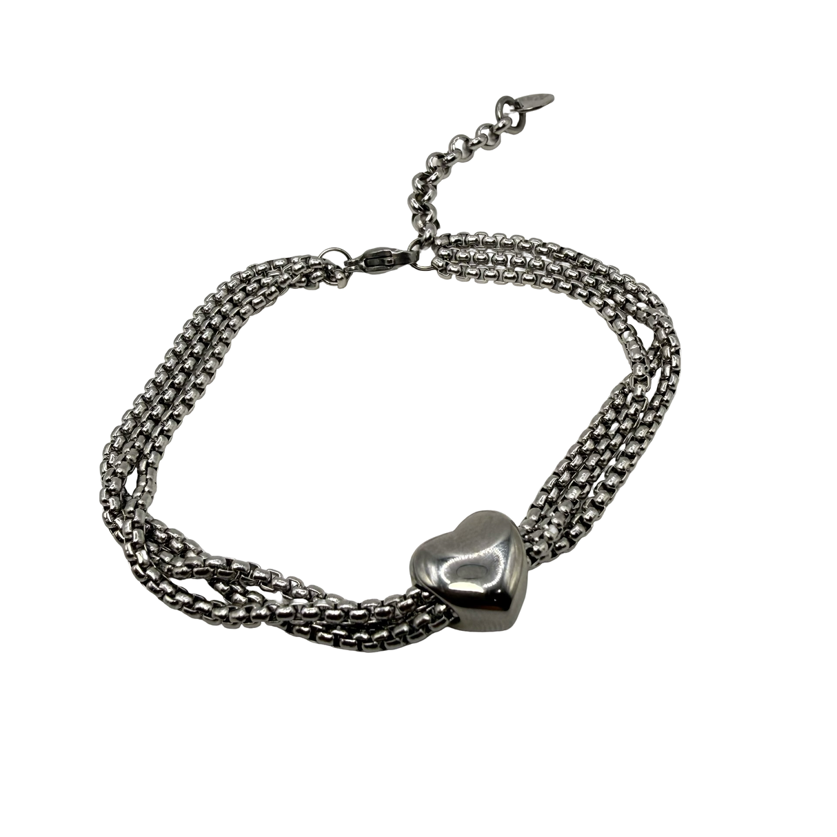 Bracciale pepita cuore Acciaio inossidabile