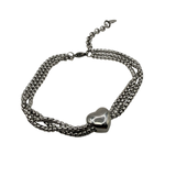 Bracciale pepita cuore Acciaio inossidabile
