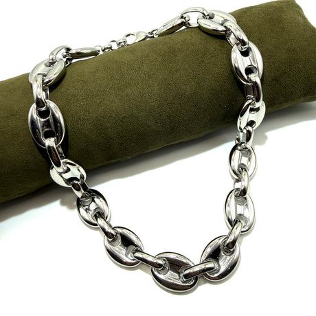 Collana Catena Marinara acciaio Big