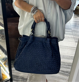 Borsa Intreccio Blu