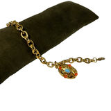 Bracciale 6 fili Lanterna Ovale Turchese e Corniola