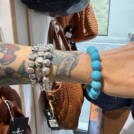 Bracciale Sfere Pasta di Turchese