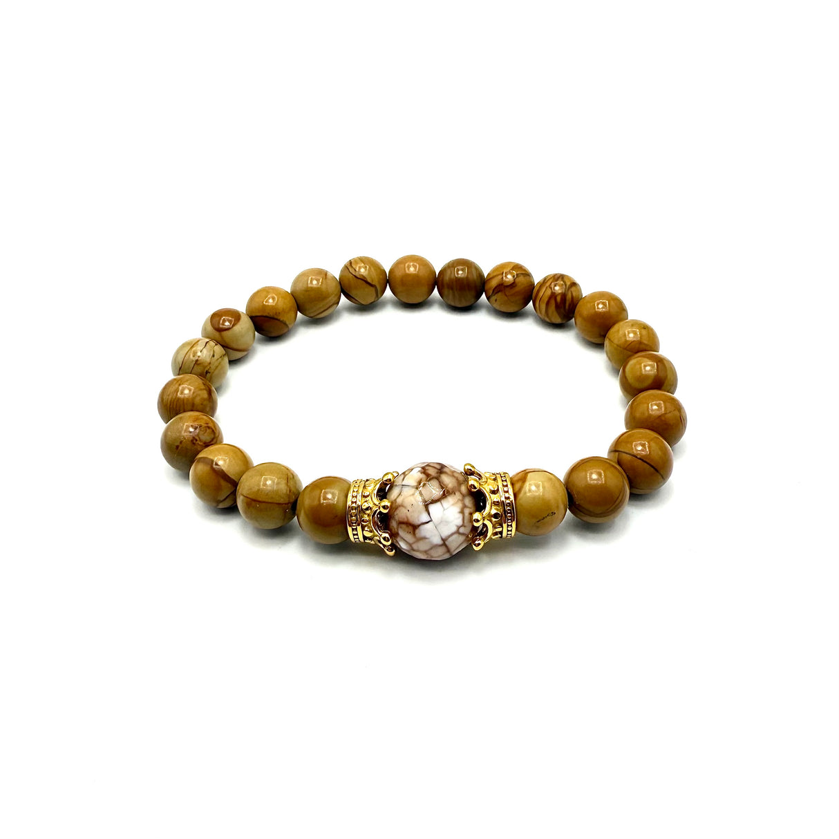 Bracciale Pietre Tormalina e Corone