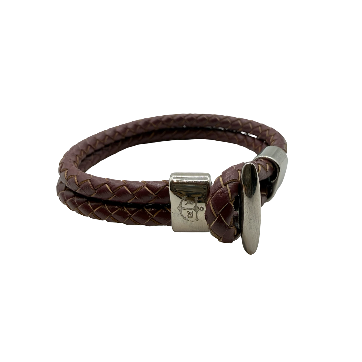 Bracciale Bitta in pelle Borgogna