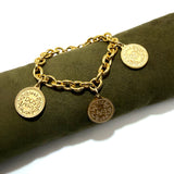 Bracciale monete rolò dorato