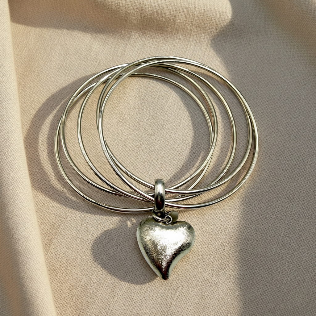 5 fili Cuore Silver