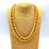 Collana Grumetta Spina di pesce Oro opaco