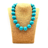 Collana sfere in Resina Verde Oltremare