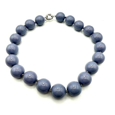 Collana sfere in Resina Grigio Fume’