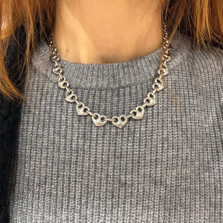 Collana Marinara Cuore Silver