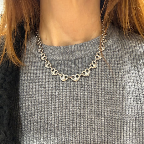 Collana Marinara Cuore Silver