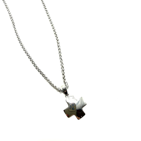 Collana Croce Silver acciaio inossidabile