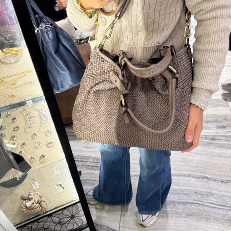 Borsa Rachele pelle Taupe