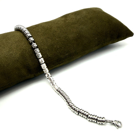 Bracciale Pepite Barilotti Acciaio e Argento925