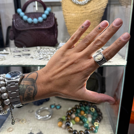 Cammeo Rosa Antico Argento925