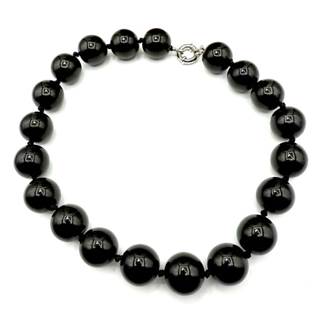 Collana sfere in Resina Black