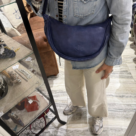 Borsa Marsupio Mezzaluna Blu